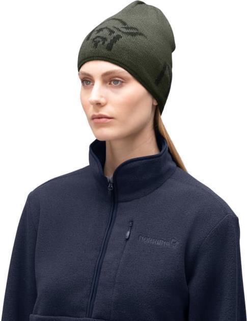 /29 Merinoull Logo Beanie - Olive Night Melange 2