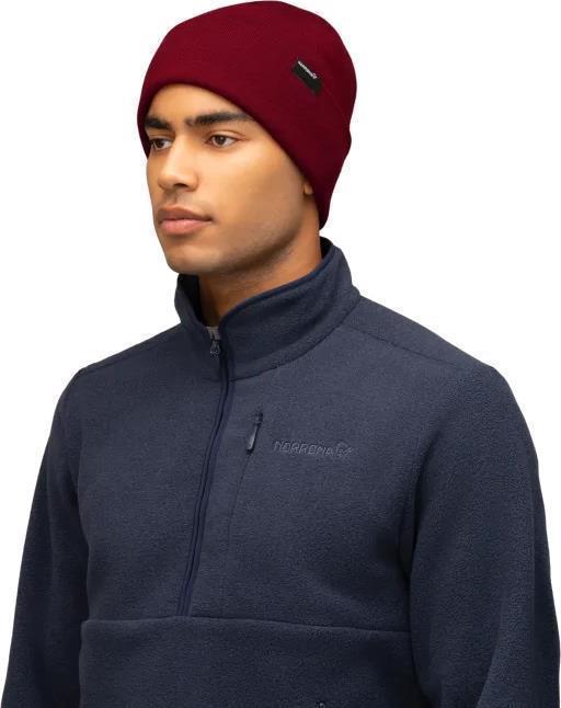 /29 Mid Merinoull Beanie - Rhubarb Melange 2
