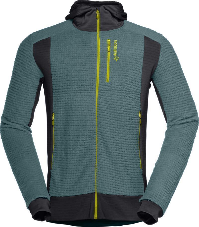 Falketind Alpha120 Zip Hood - Mens - North Atlantic / Caviar 1