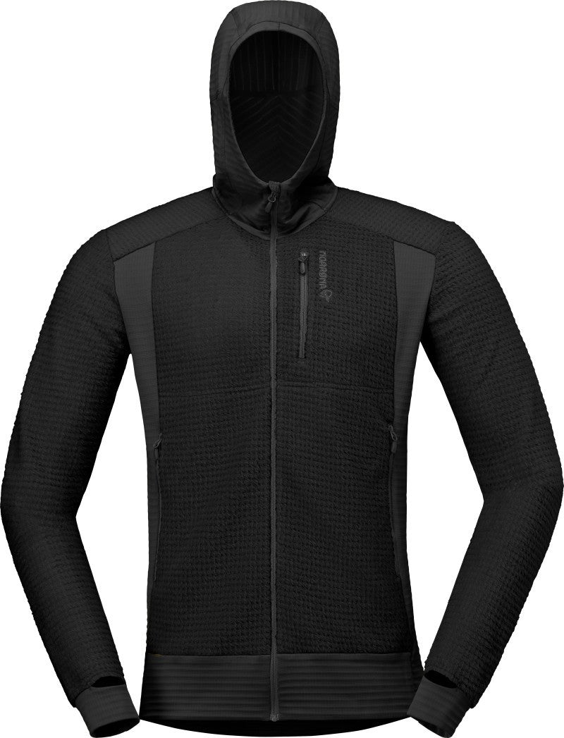 Falketind Alpha120 Zip Hood - Mens - caviar 1