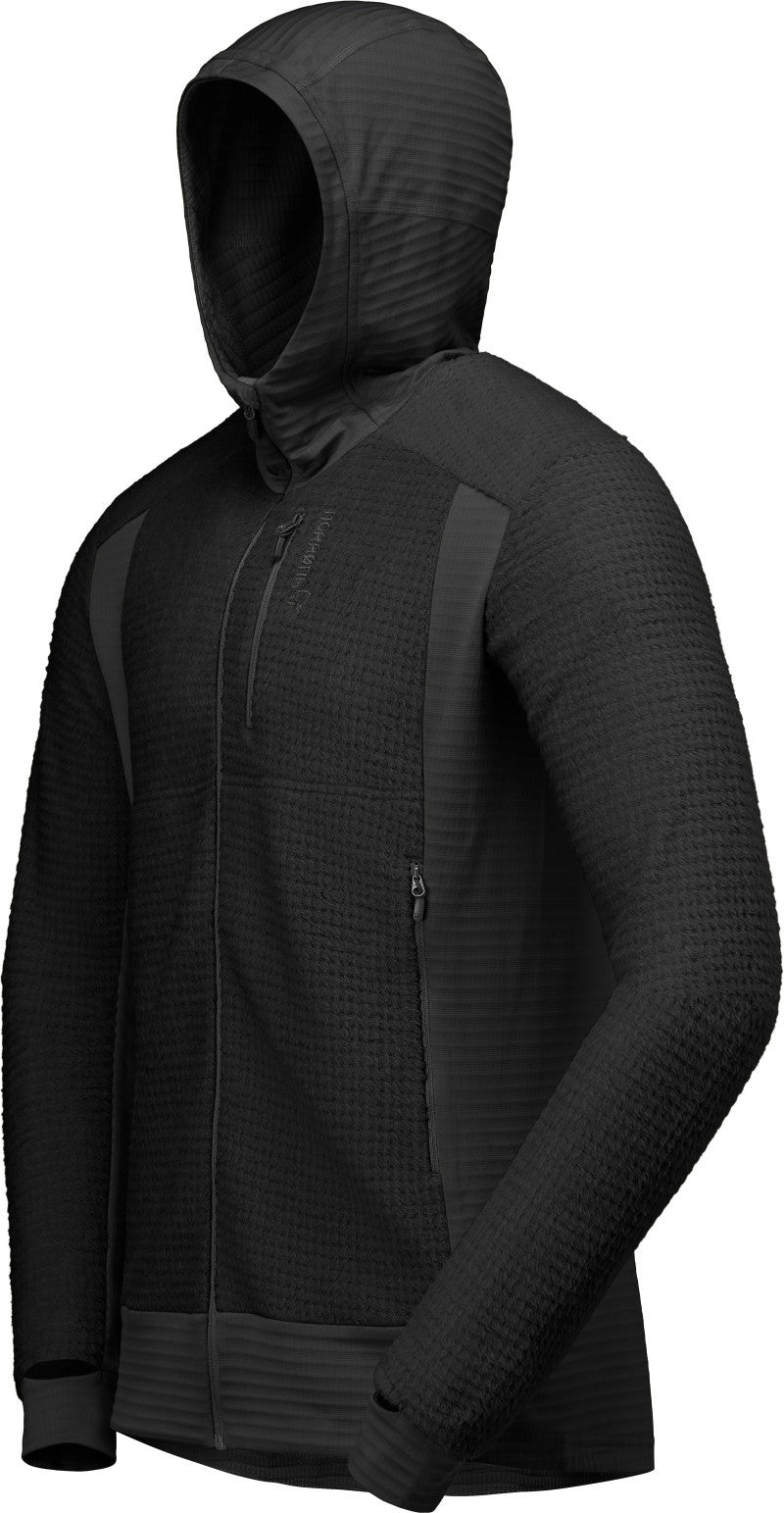 Falketind Alpha120 Zip Hood - Mens - caviar 1