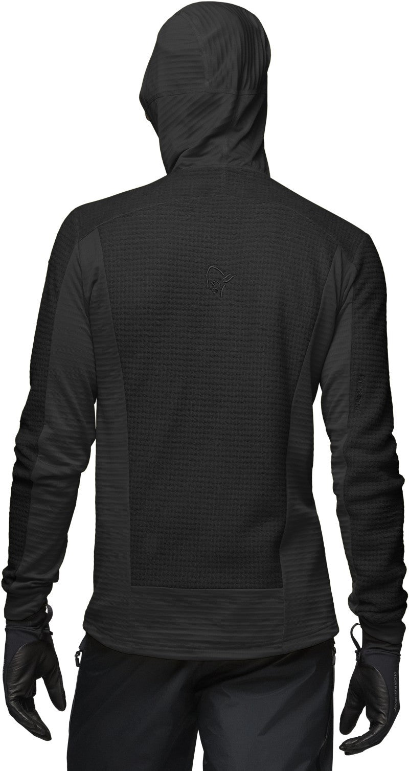 Falketind Alpha120 Zip Hood - Mens - caviar 1