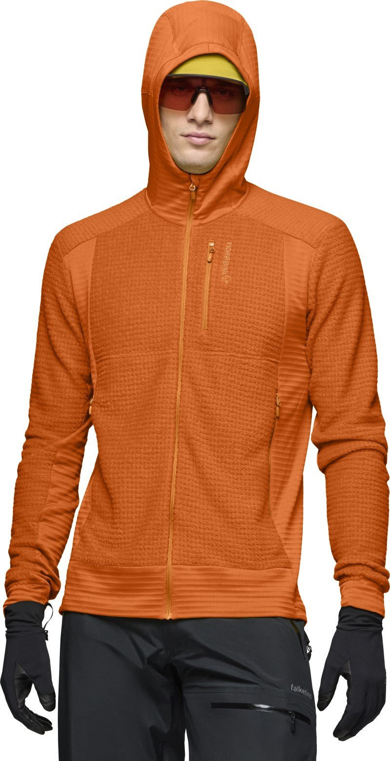 Falketind Alpha120 Zip Hood - Mens - gold flame 1