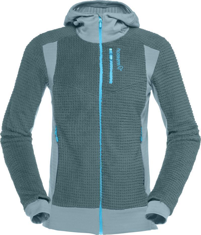 Falketind Alpha120 Zip Hood - Womens - North Atlantic / Tourmaline 1