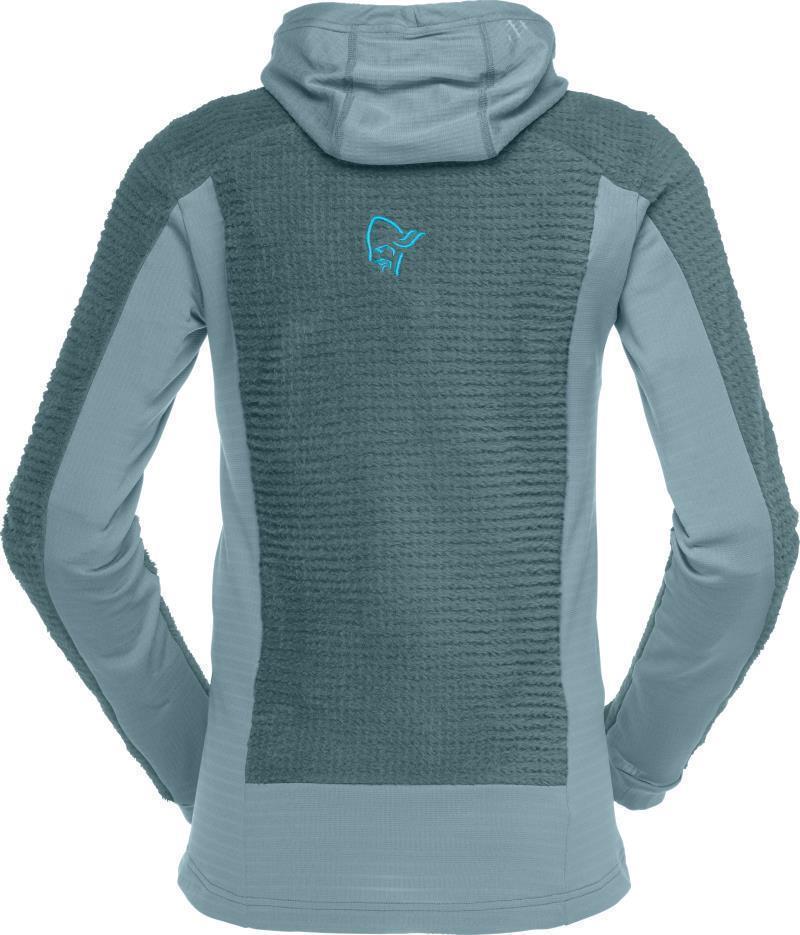 Falketind Alpha120 Zip Hood - Womens - North Atlantic / Tourmaline 2