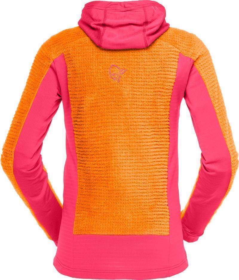 Falketind Alpha120 Zip Hood - Womens - Orange Popsicle / Honeysuckle 2