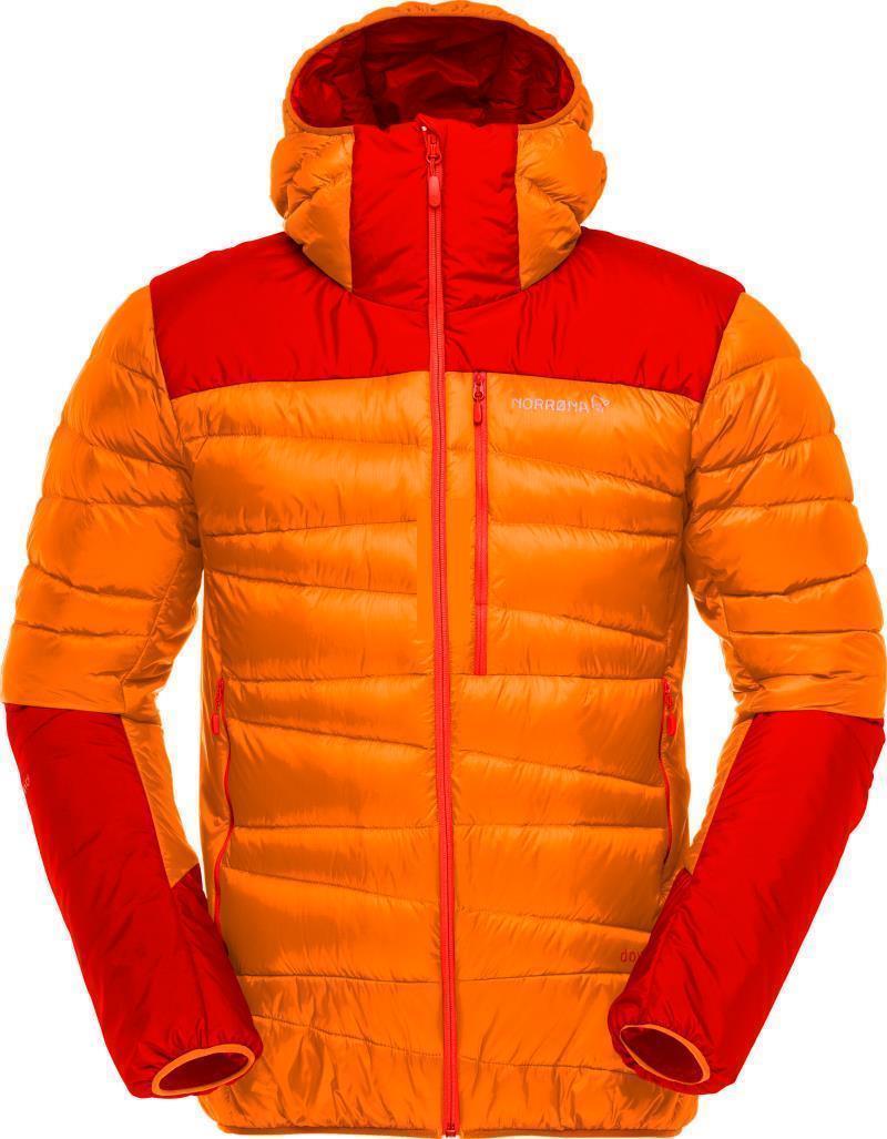 Falketind Down750 Hood - Mens - Orange Popsicle / Arednalin 1