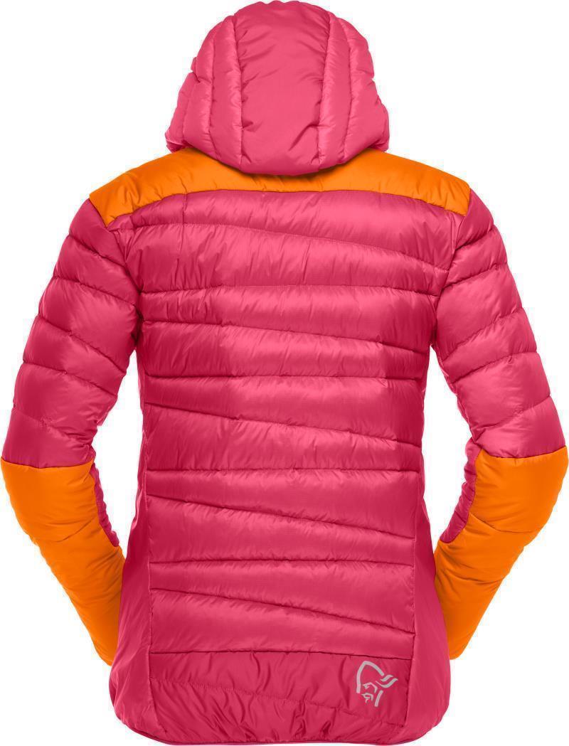Falketind Down750 Hood - Womens - Honeysuckle / Orange Popsicle 2