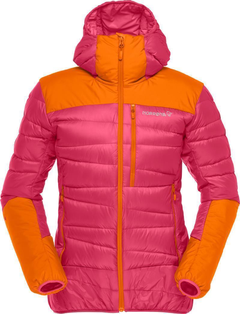 Falketind Down750 Hood - Womens - Honeysuckle / Orange Popsicle 1