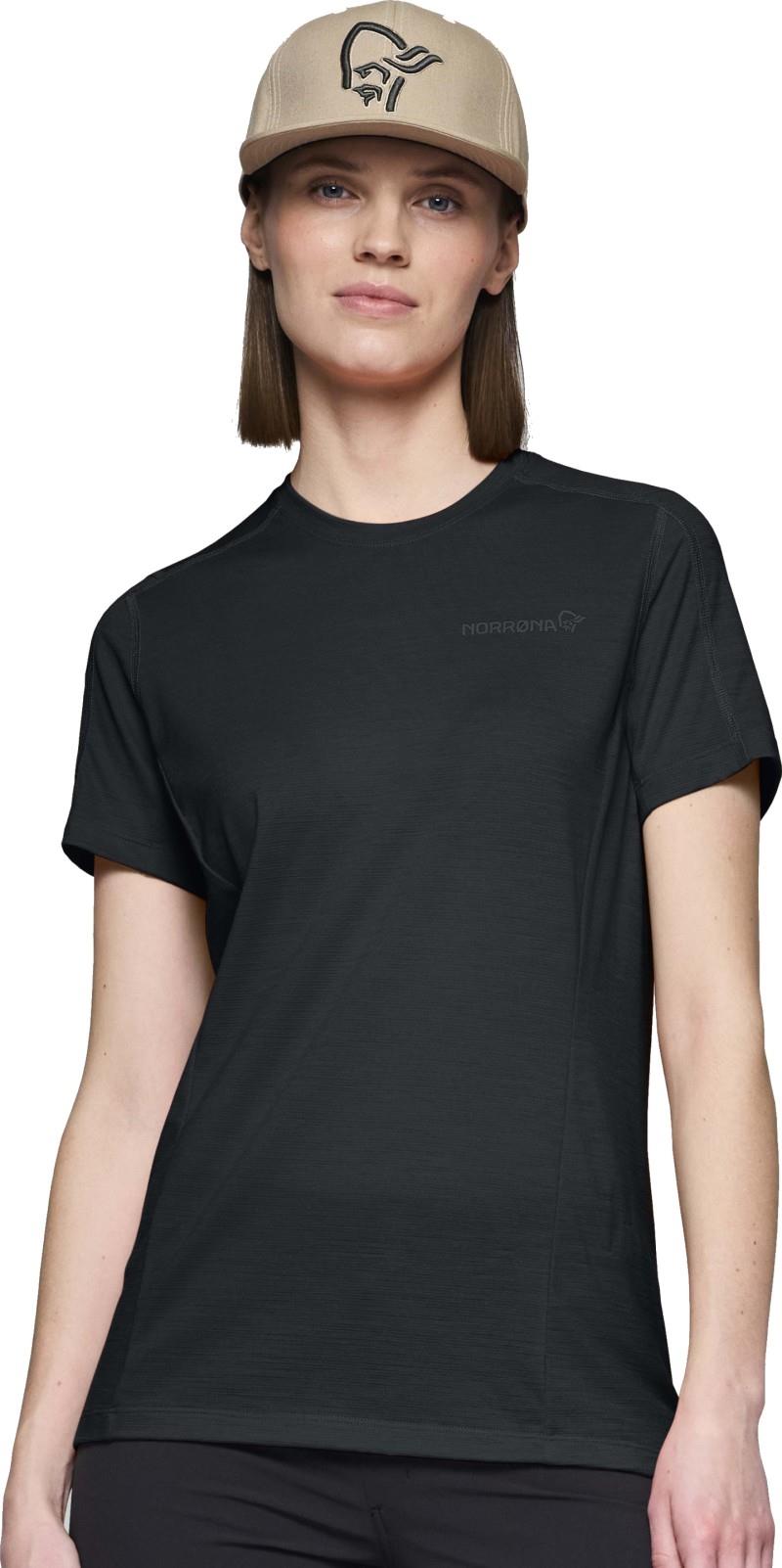 Falketind EqualiserUll T-Shirt - Womens - caviar black 1