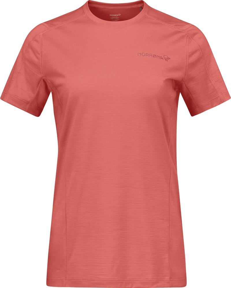 Falketind EqualiserUll T-Shirt - Womens - deep sea coral 1