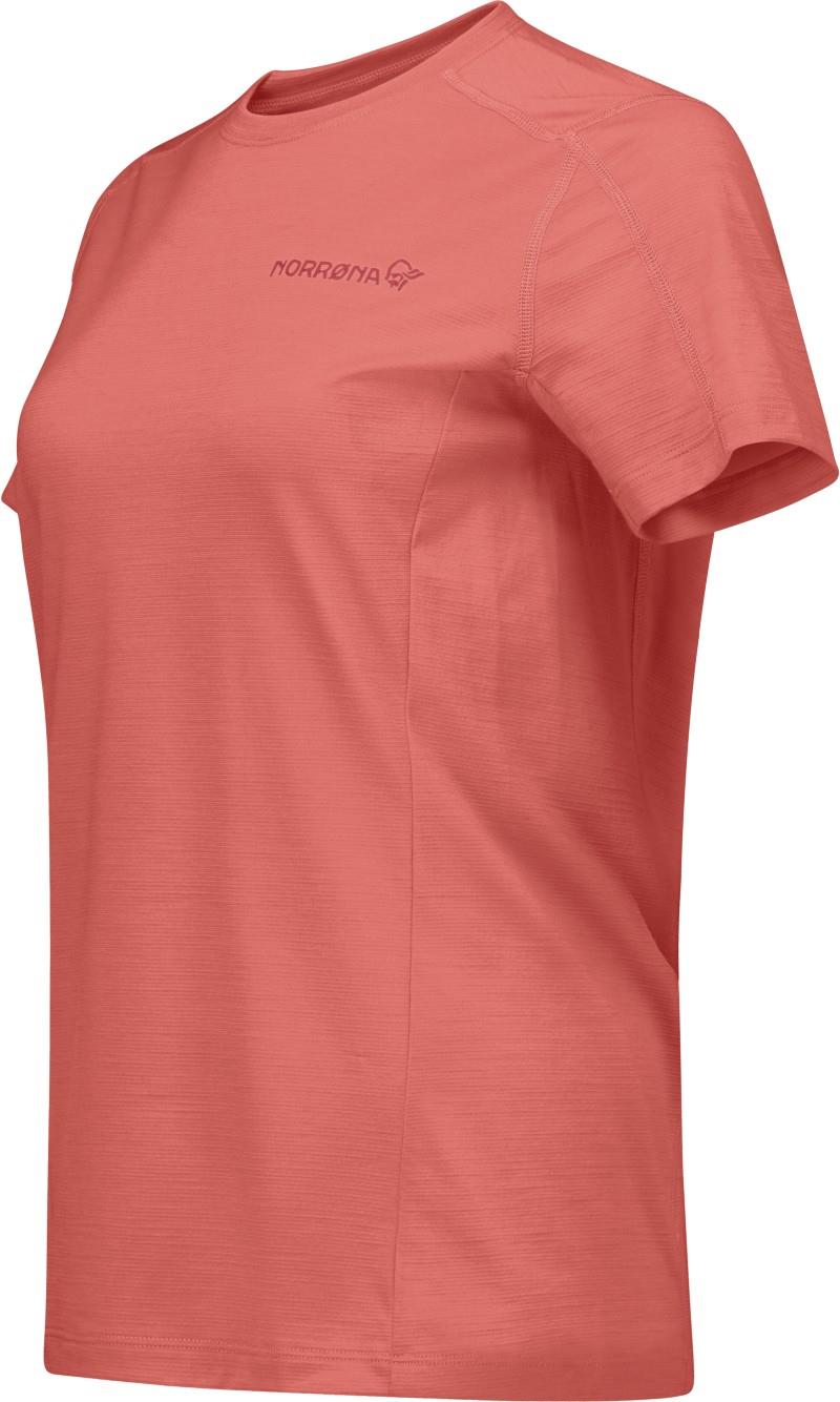 Falketind EqualiserUll T-Shirt - Womens - deep sea coral 1