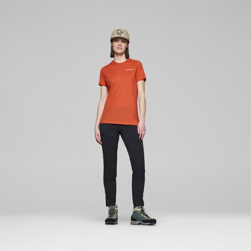 Falketind EqualiserUll T-Shirt - Womens - paprika 1