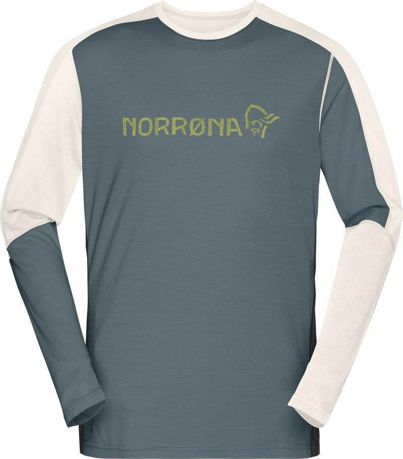 Falketind Equaliser Merino Round Neck - Mens - North Atlantic / Snowdrop 1