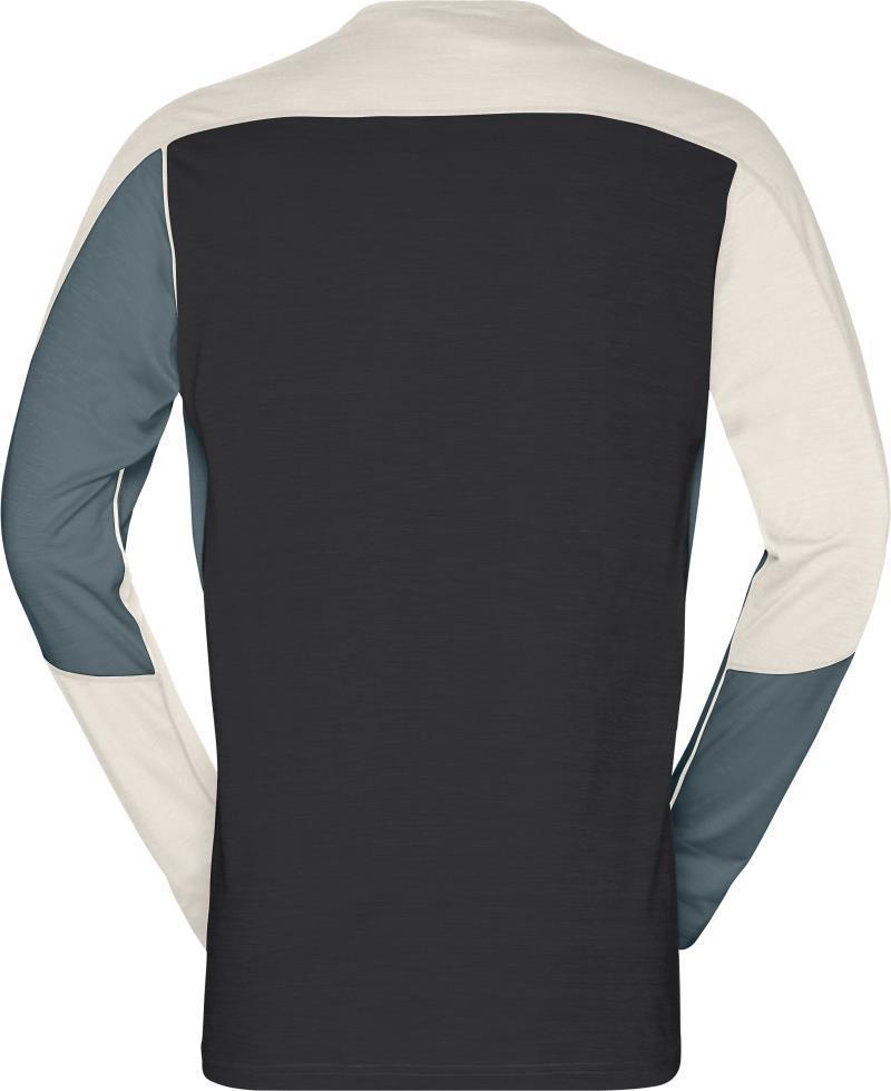 Falketind Equaliser Merino Round Neck - Mens - North Atlantic / Snowdrop 2