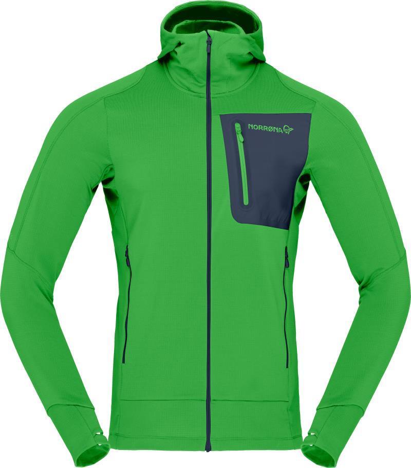 Falketind Power Grid Hood - Mens - Classic Green 1