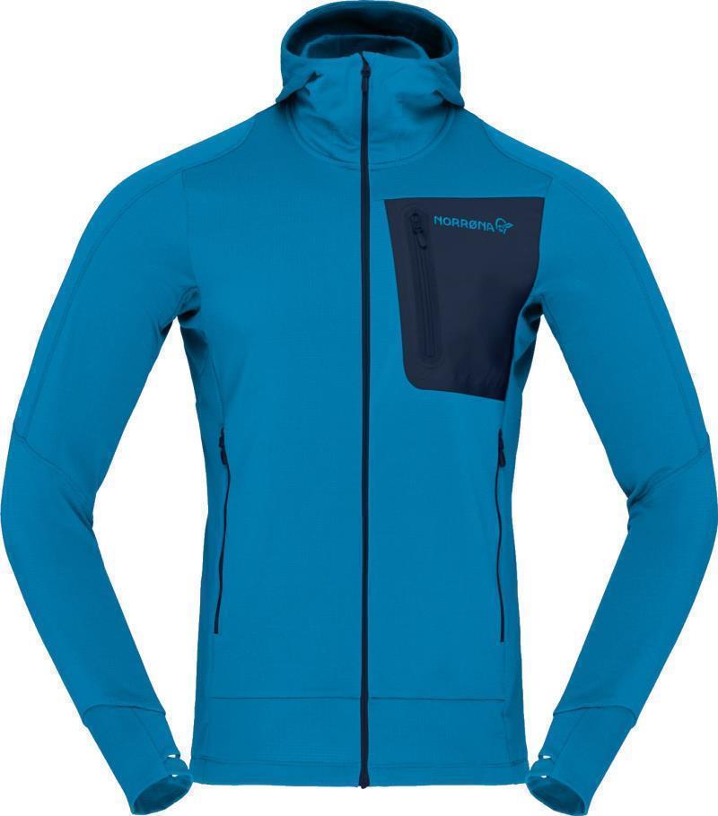 Falketind Power Grid Hood - Mens - Hawaiian Surf / Indigo Night 1
