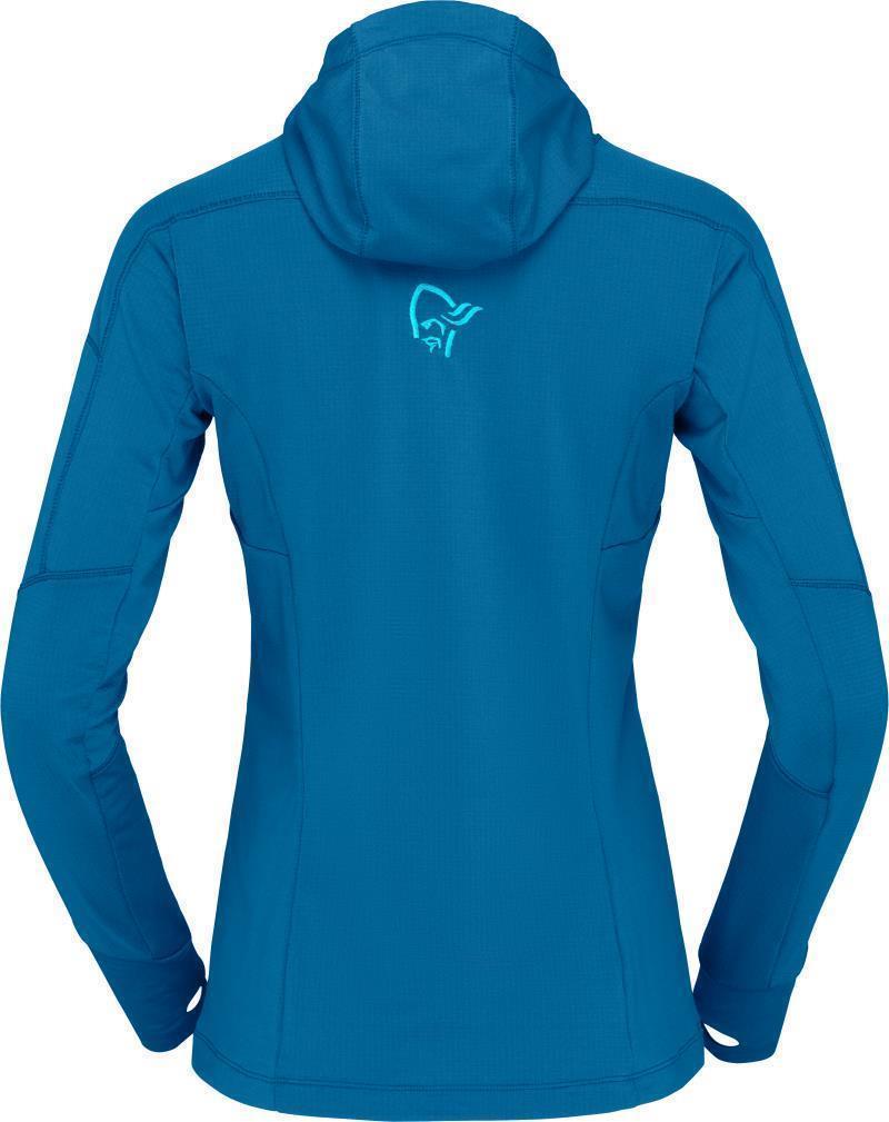 Falketind Power Grid Hood - Womens - Mykonos Blue 2