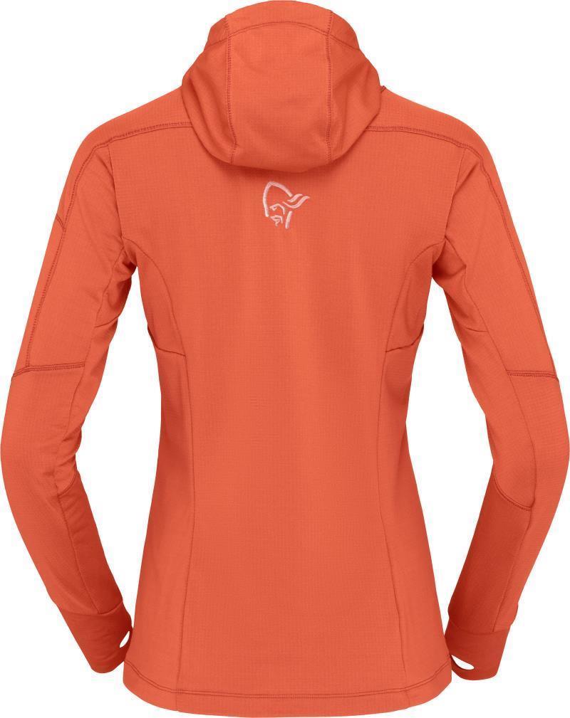 Falketind Power Grid Hood - Womens - Orange Alert 2