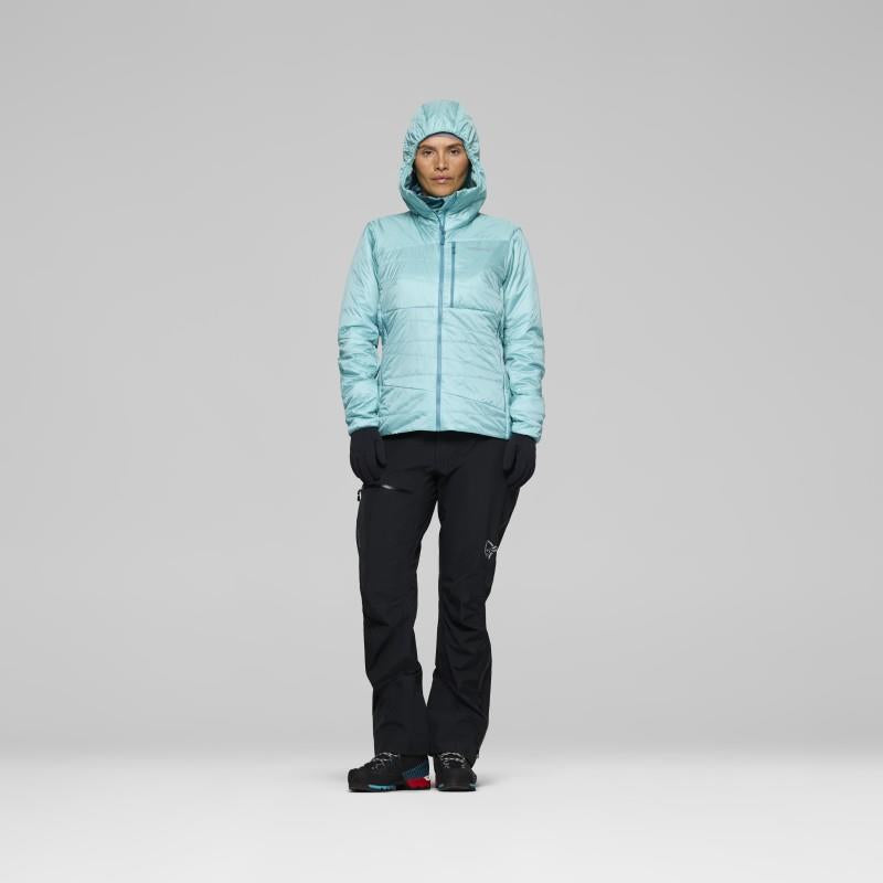 Falketind Thermo40 Zip Hood - Womens - aqua haze 1