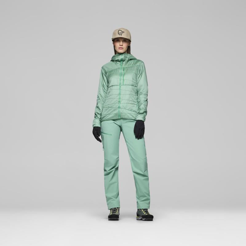 Falketind Thermo40 Zip Hood - Womens - malachite green 1