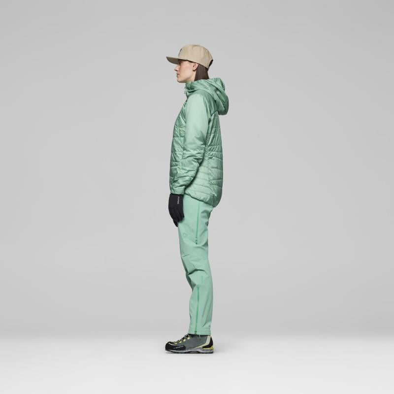Falketind Thermo40 Zip Hood - Womens - malachite green 1