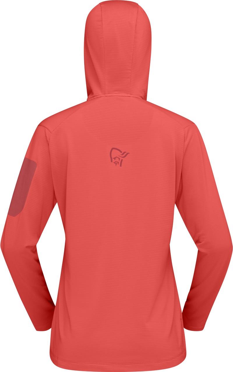Falketind Warm1 Hood - Womens - deep sea coral / baked apple 1