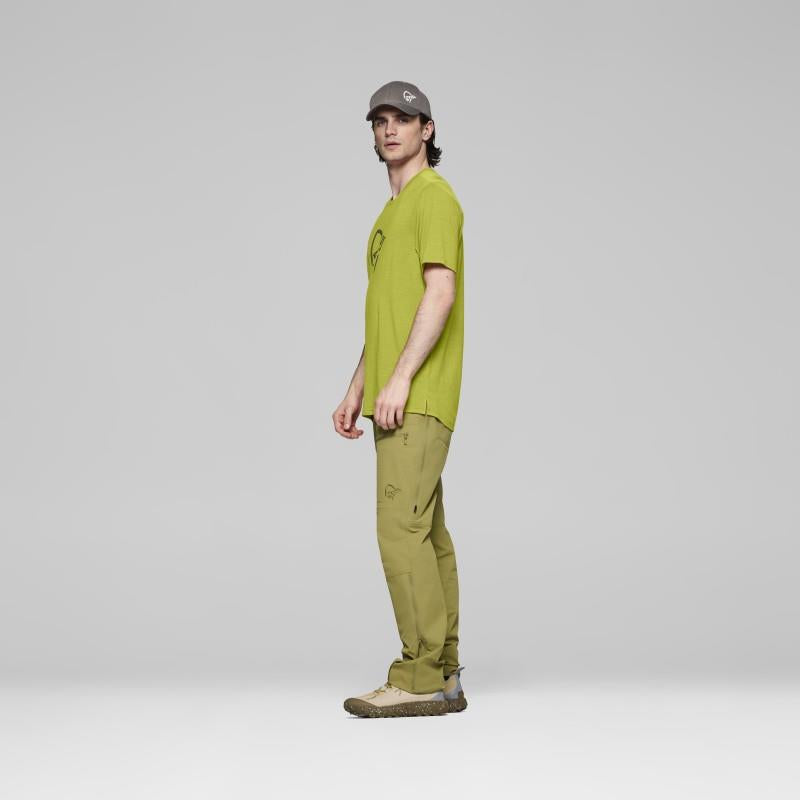 Femund Equaliser Merino T-Shirt - Mens - golden lime 1