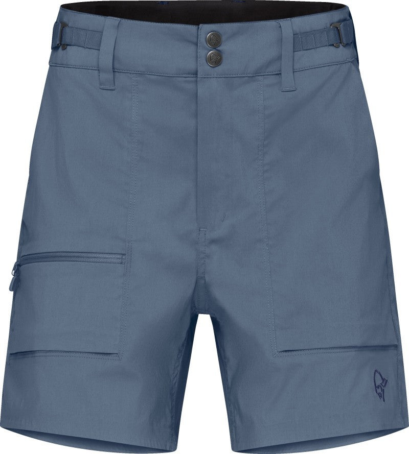 Femund Light Cotton Shorts - Womens - vintage indigo 1
