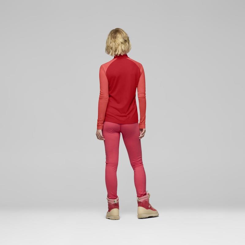 Femund PureUll Zip Neck - Womens - aura orange / paprika 1