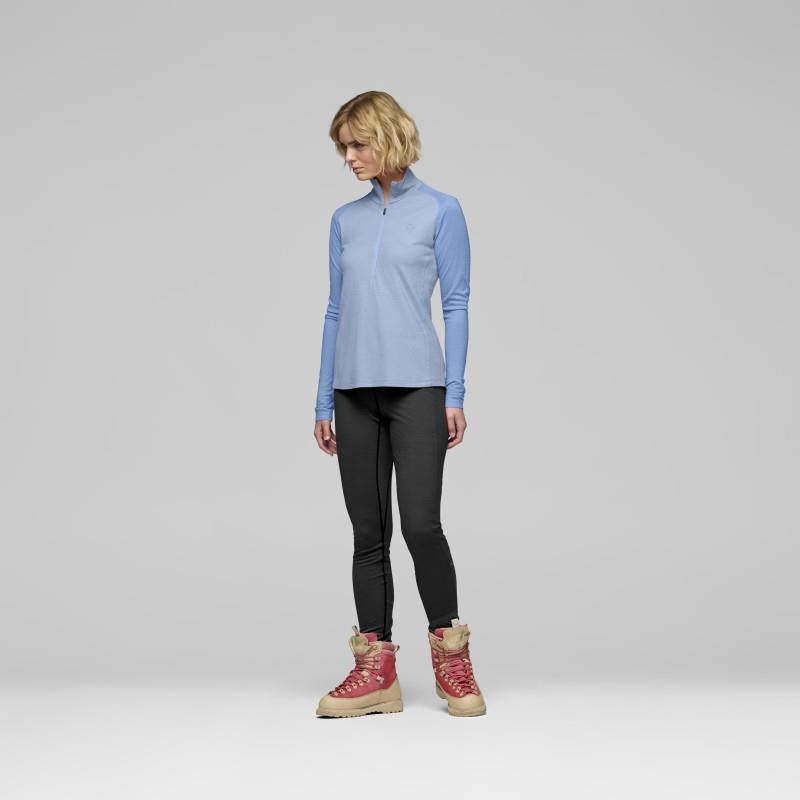 Femund PureUll Zip Neck - Womens - cashmere blue / allure 1
