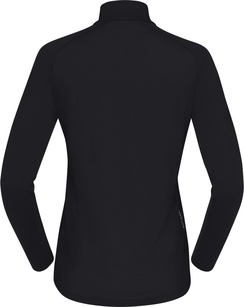 Femund PureUll Zip Neck - Womens - caviar black 1