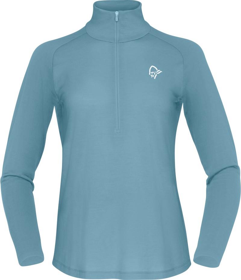 Femund PureUll Zip Neck - Womens - trooper 1