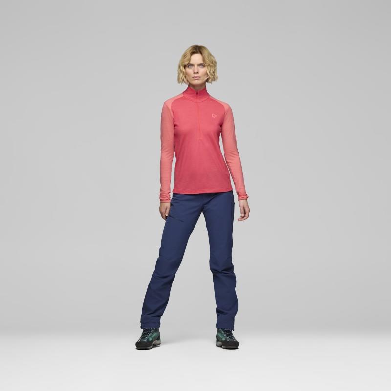 Femund PureUll Zip Neck - Womens - watermelon 1