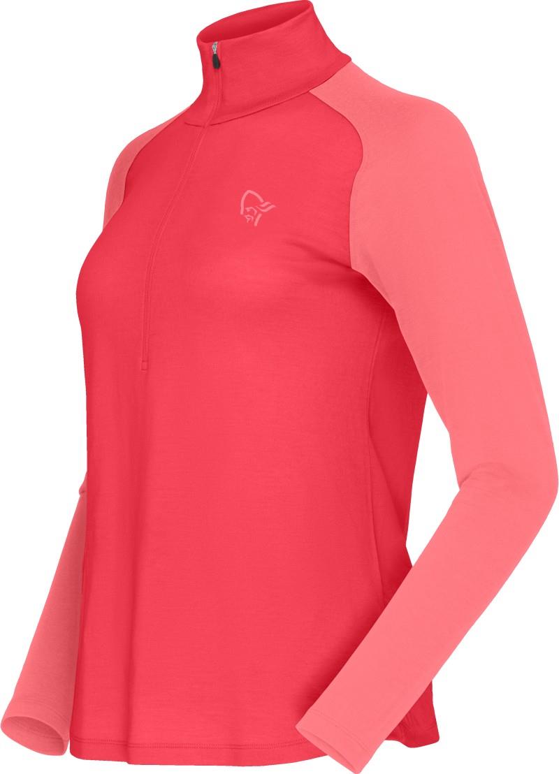 Femund PureUll Zip Neck - Womens - watermelon 1