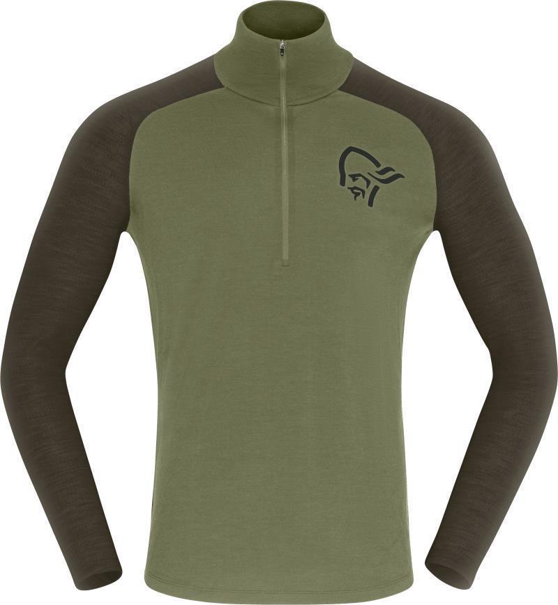 Femund Pureull Zip Neck - Mens - Loden Green 1