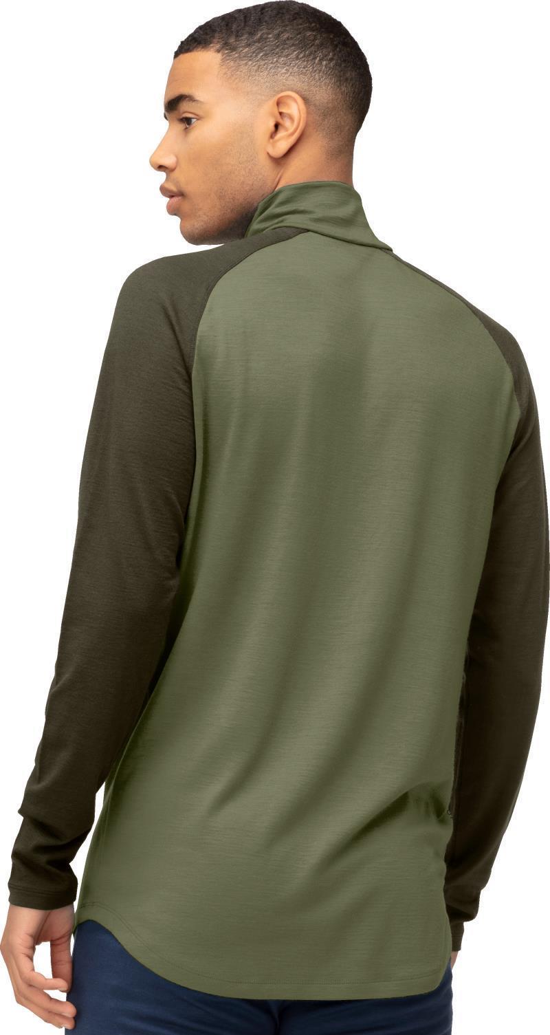 Femund Pureull Zip Neck - Mens - Loden Green 3