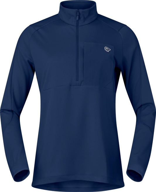Femund Warm1 Zip Neck - Womens - indigo night 1