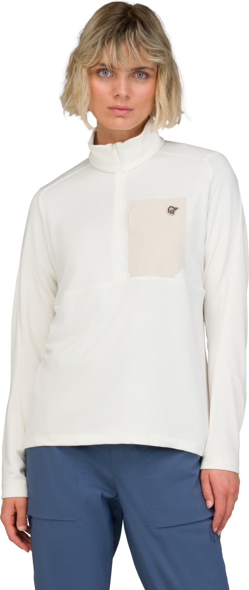Femund Warm1 Zip Neck - Womens - snow white 1