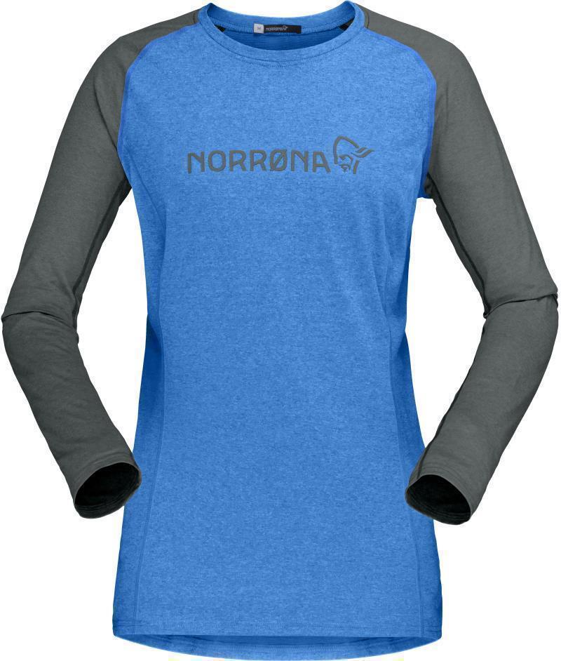 Fjora Equaliser Lightweight LS - Womens - Campanula / Castor Grey 1