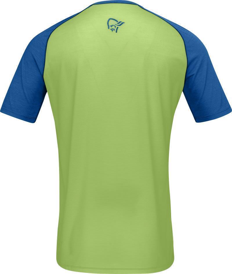 Fjora Wool T-Shirt - Mens - Indigo Night / Foliage 2