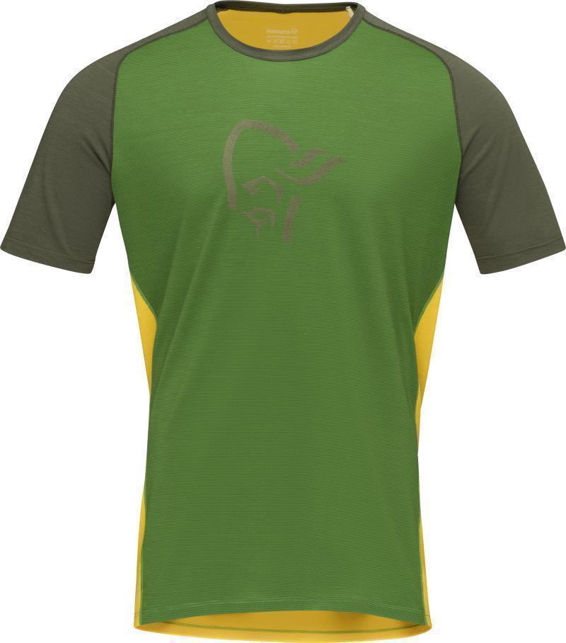 Fjora Wool T-Shirt - Mens - Treetop / Lemon Chrome 1