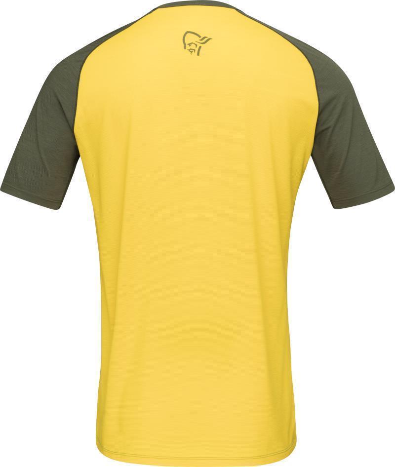Fjora Wool T-Shirt - Mens - Treetop / Lemon Chrome 2