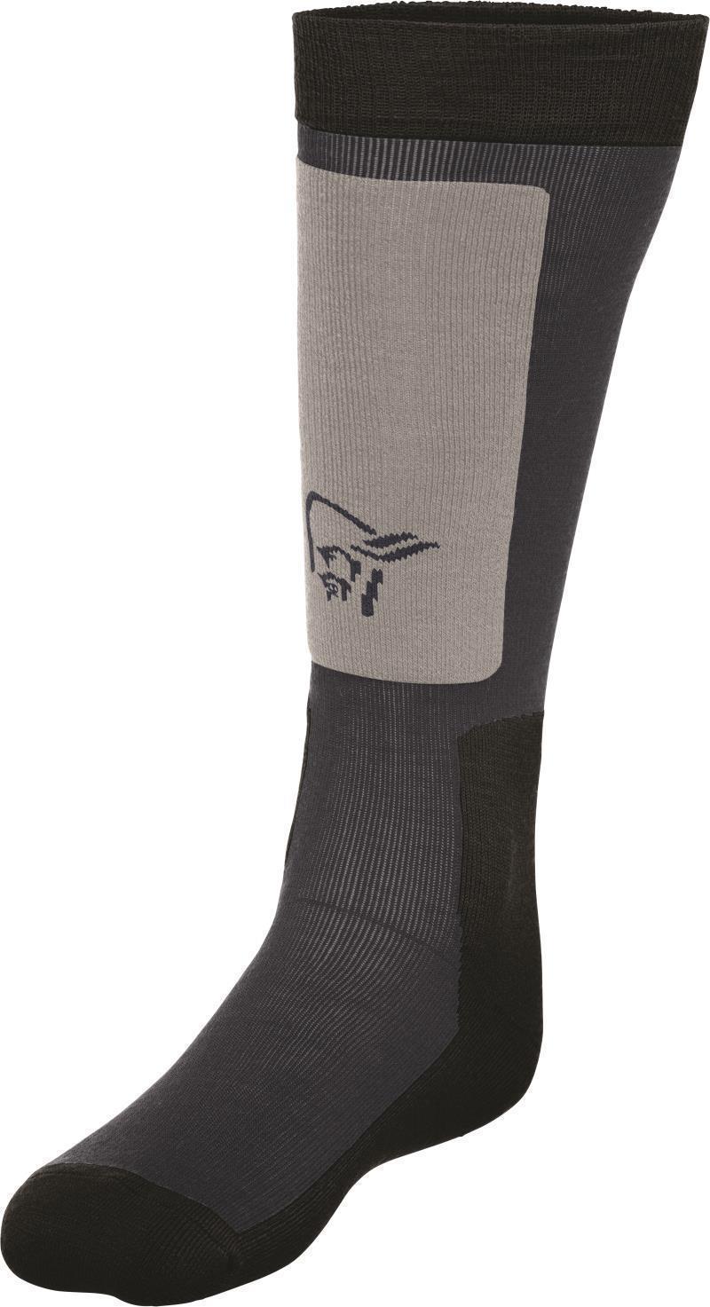 Lofoten Mid Weight Merino Socks Long - cool black 1