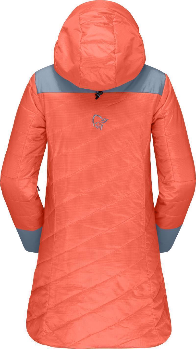 Lofoten Primaloft80 Anorak - Womens - Orange Alert / Blue Fog 2