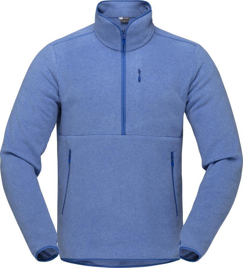 Norrona Warm2 Half Zip - Unisex - Olympian Blue Melange 1