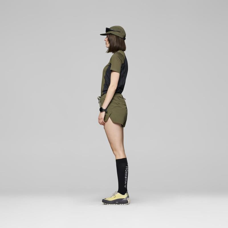 Senja Flex1 Shorts, 4" Inseam - Womens - olive night 1
