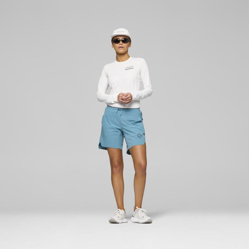 Senja Flex1 Shorts, 8" Inseam - Womens - brittany blue 1