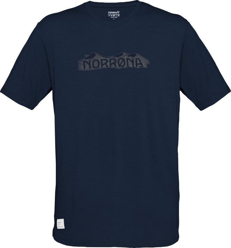 Svalbard Wool T-Shirt - Mens - indigo night / elmwood 1