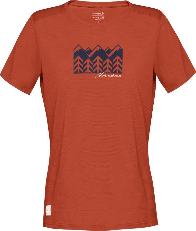 Svalbard Wool T-Shirt - Womens - Rooibos Tea 1